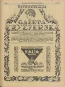 Powszechna Gazeta Fryzjerska : organ Związku Polskich Cechów Fryzjerskich 1928.04.01 R.6 Nr7