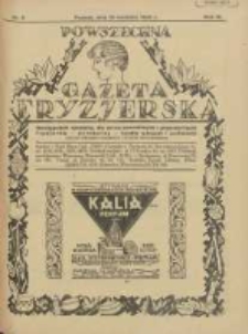 Powszechna Gazeta Fryzjerska : organ Związku Polskich Cechów Fryzjerskich 1928.04.15 R.6 Nr8