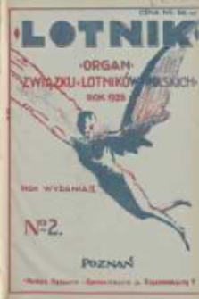 Lotnik: organ Związku Lotników Polskich 1926.01.09 R.3 Nr2(41)