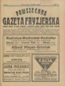Powszechna Gazeta Fryzjerska : organ Związku Polskich Cechów Fryzjerskich 1926.09.01 R.4 Nr9