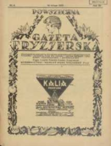 Powszechna Gazeta Fryzjerska : organ Związku Polskich Cechów Fryzjerskich 1929.02.16 R.7 Nr4