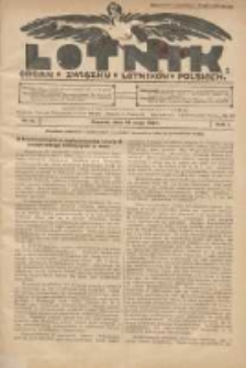 Lotnik: organ Związku Lotników Polskich 1924.05.15 R.1 Nr6