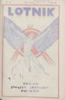 Lotnik: organ Związku Lotników Polskich 1926.04.17 R.3 Nr14(52)