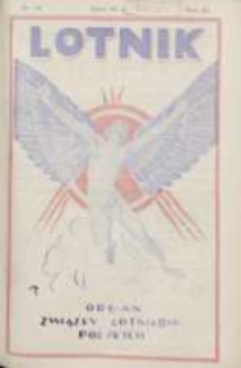 Lotnik: organ Związku Lotnik&oacute;w Polskich 1926.04.17 R.3 Nr14(52)
