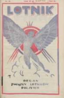 Lotnik: organ Związku Lotników Polskich 1926.06.19 R.3 Nr21(58)