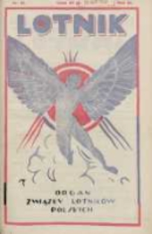 Lotnik: organ Związku Lotnik&oacute;w Polskich 1926.06.19 R.3 Nr21(58)