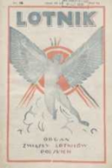 Lotnik: organ Związku Lotników Polskich 1926.06.26 R.3 Nr22(59)