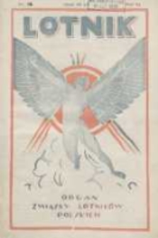 Lotnik: organ Związku Lotnik&oacute;w Polskich 1926.06.26 R.3 Nr22(59)