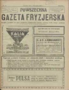 Powszechna Gazeta Fryzjerska : organ Związku Polskich Cechów Fryzjerskich 1925.11.01 R.3 Nr11