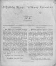 Oeffentlicher Anzeiger zum Amtsblatt No.1 der Königl. Preuss. Regierung zu Bromberg. 1845