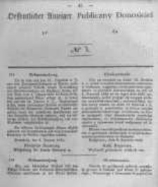 Oeffentlicher Anzeiger zum Amtsblatt No.3 der Königl. Preuss. Regierung zu Bromberg. 1845