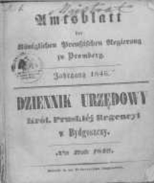 Amtsblatt der Königlichen Preussischen Regierung zu Bromberg. 1846.01.02 No.1