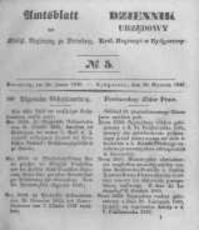 Amtsblatt der K&ouml;niglichen Preussischen Regierung zu Bromberg. 1846.01.30 No.5