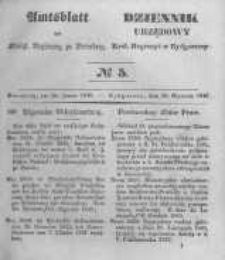 Amtsblatt der Königlichen Preussischen Regierung zu Bromberg. 1846.01.30 No.5