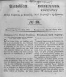 Amtsblatt der K&ouml;niglichen Preussischen Regierung zu Bromberg. 1846.03.20 No.13
