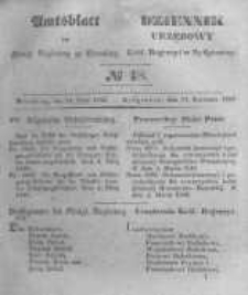 Amtsblatt der K&ouml;niglichen Preussischen Regierung zu Bromberg. 1846.04.24 No.18