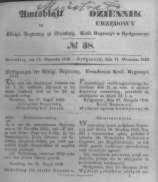Amtsblatt der Königlichen Preussischen Regierung zu Bromberg. 1846.09.11 No.38