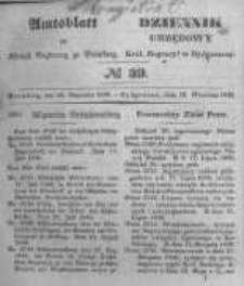 Amtsblatt der Königlichen Preussischen Regierung zu Bromberg. 1846.09.18 No.39