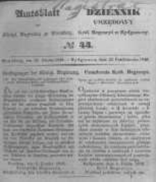 Amtsblatt der Königlichen Preussischen Regierung zu Bromberg. 1846.10.23 No.44