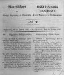 Amtsblatt der K&ouml;niglichen Preussischen Regierung zu Bromberg. 1847.02.12 No.7