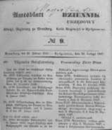 Amtsblatt der K&ouml;niglichen Preussischen Regierung zu Bromberg. 1847.02.26 No.9