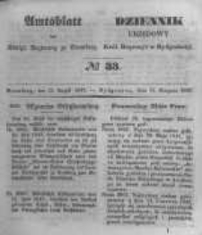 Amtsblatt der Königlichen Preussischen Regierung zu Bromberg. 1847.08.13 No.33