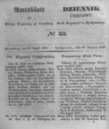 Amtsblatt der K&ouml;niglichen Preussischen Regierung zu Bromberg. 1847.08.27 No.35
