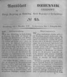 Amtsblatt der Königlichen Preussischen Regierung zu Bromberg. 1847.11.05 No.45