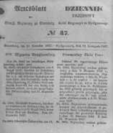 Amtsblatt der Königlichen Preussischen Regierung zu Bromberg. 1847.11.19 No.47