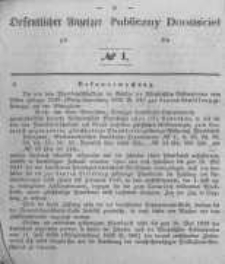 Oeffentlicher Anzeiger zum Amtsblatt No.1 der Königl. Preuss. Regierung zu Bromberg. 1847