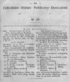 Oeffentlicher Anzeiger zum Amtsblatt No.19 der Königl. Preuss. Regierung zu Bromberg. 1847