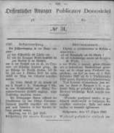 Oeffentlicher Anzeiger zum Amtsblatt No.31 der Königl. Preuss. Regierung zu Bromberg. 1847