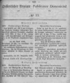 Oeffentlicher Anzeiger zum Amtsblatt No.53 der Königl. Preuss. Regierung zu Bromberg. 1847