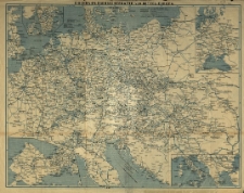 Eisenbahn-Routen-Karte für Österreich-Ungarn. Entworf. v. J. Ritter