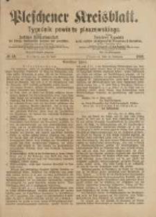 Pleschener Kreisblatt.Tygodnik Powiatu Pleszewskiego: zugleich: Amtliches Publications-Blatt der Königl. Amtsgerichte Pleschen und Jarotschin: zarazem: Urzędowy tygodnik Król. sądów okręgowych Pleszewa i Jarocina 1887.04.16 Jg.35 Nr31