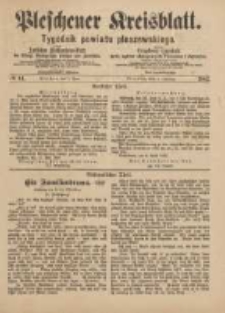 Pleschener Kreisblatt.Tygodnik Powiatu Pleszewskiego: zugleich: Amtliches Publications-Blatt der Königl. Amtsgerichte Pleschen und Jarotschin: zarazem: Urzędowy tygodnik Król. sądów okręgowych Pleszewa i Jarocina 1887.06.01 Jg.35 Nr44