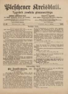 Pleschener Kreisblatt.Tygodnik Powiatu Pleszewskiego: zugleich: Amtliches Publications-Blatt der Königl. Amtsgerichte Pleschen und Jarotschin: zarazem: Urzędowy tygodnik Król. sądów okręgowych Pleszewa i Jarocina 1887.06.11 Jg.35 Nr47