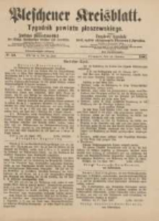 Pleschener Kreisblatt.Tygodnik Powiatu Pleszewskiego: zugleich: Amtliches Publications-Blatt der Königl. Amtsgerichte Pleschen und Jarotschin: zarazem: Urzędowy tygodnik Król. sądów okręgowych Pleszewa i Jarocina 1887.06.22 Jg.35 Nr50