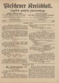 Pleschener Kreisblatt.Tygodnik Powiatu Pleszewskiego: zugleich: Amtliches Publications-Blatt der Königl. Amtsgerichte Pleschen und Jarotschin: zarazem: Urzędowy tygodnik Król. sądów okręgowych Pleszewa i Jarocina 1887.06.25 Jg.35 Nr51