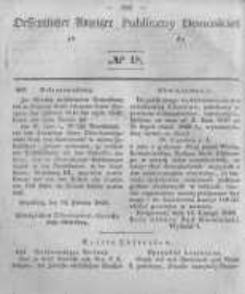 Oeffentlicher Anzeiger zum Amtsblatt No.18 der Königl. Preuss. Regierung zu Bromberg. 1846