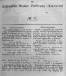 Oeffentlicher Anzeiger zum Amtsblatt No.37 der Königl. Preuss. Regierung zu Bromberg. 1846