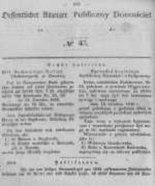 Oeffentlicher Anzeiger zum Amtsblatt No.43 der Königl. Preuss. Regierung zu Bromberg. 1846