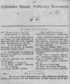 Oeffentlicher Anzeiger zum Amtsblatt No.43 der Königl. Preuss. Regierung zu Bromberg. 1846