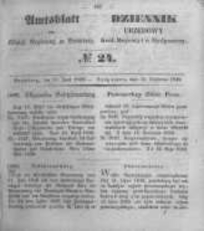 Amtsblatt der Königlichen Preussischen Regierung zu Bromberg. 1849.06.15 No.24
