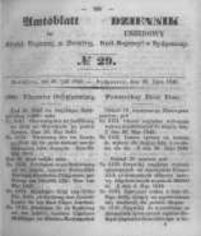 Amtsblatt der Königlichen Preussischen Regierung zu Bromberg. 1849.07.20 No.29