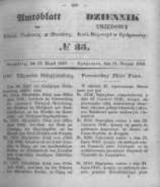 Amtsblatt der Königlichen Preussischen Regierung zu Bromberg. 1849.08.31 No.35