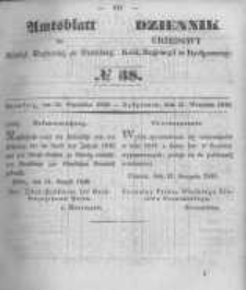 Amtsblatt der Königlichen Preussischen Regierung zu Bromberg. 1849.09.21 No.38