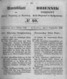 Amtsblatt der Königlichen Preussischen Regierung zu Bromberg. 1849.10.05 No.40