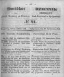 Amtsblatt der K&ouml;niglichen Preussischen Regierung zu Bromberg. 1849.10.12 No.41