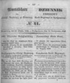 Amtsblatt der Königlichen Preussischen Regierung zu Bromberg. 1849.10.12 No.41